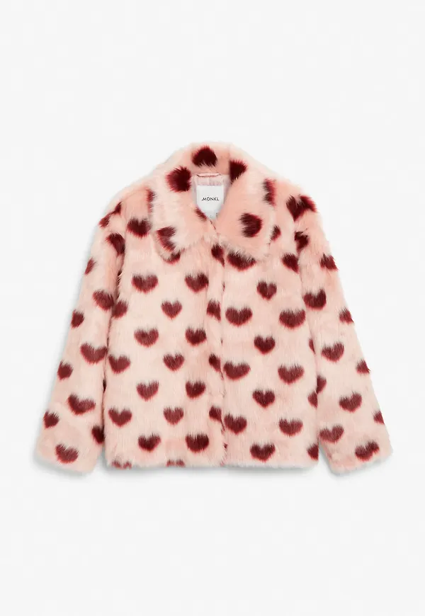 Faux fur jacket - Pink