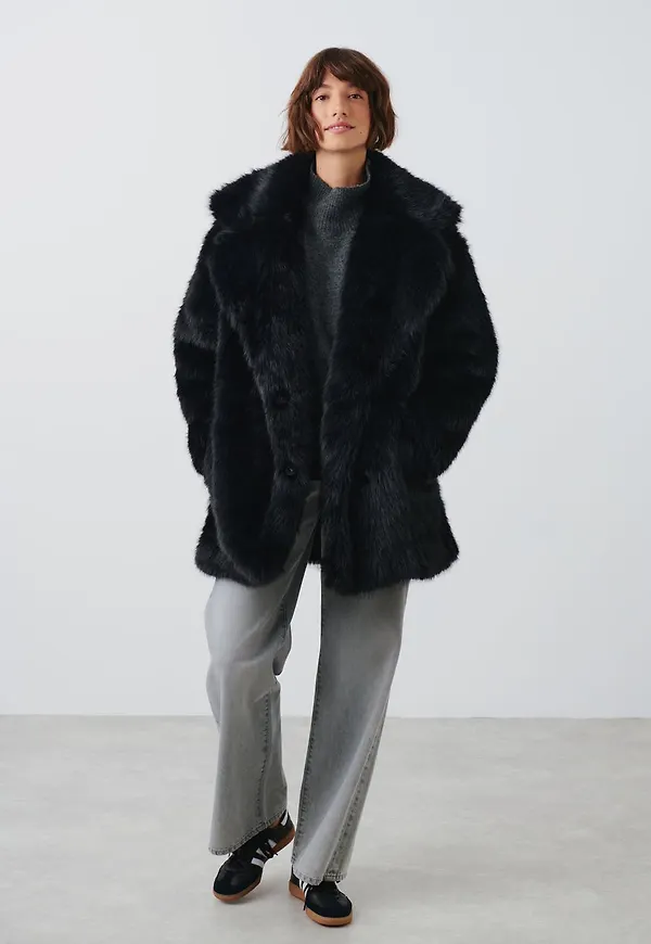 Faux fur jacket