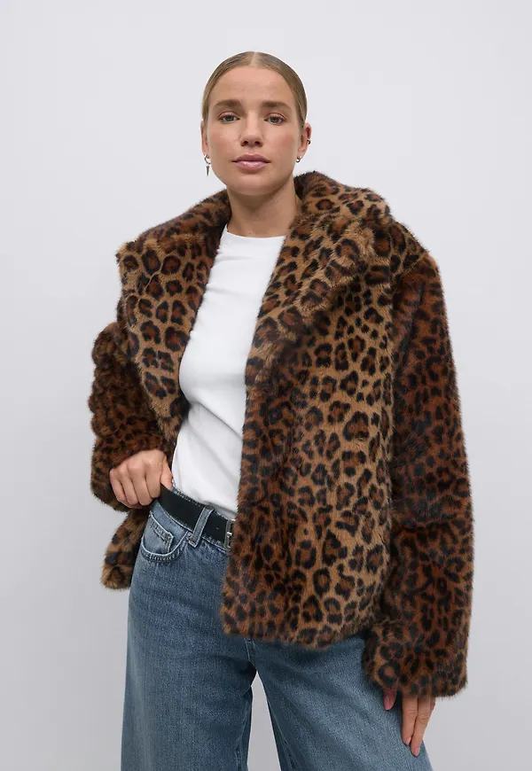 Faux fur jacket