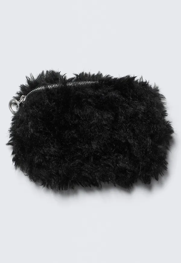 Faux Fur Medium Zip Purse