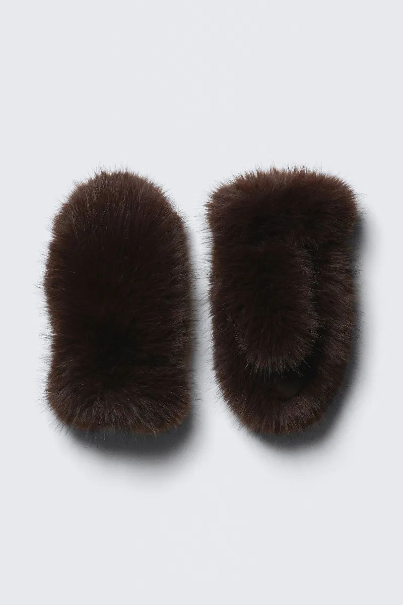 Faux Fur Mittens