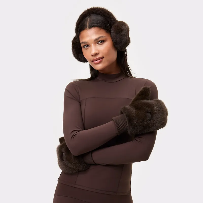 Faux Fur Mittens