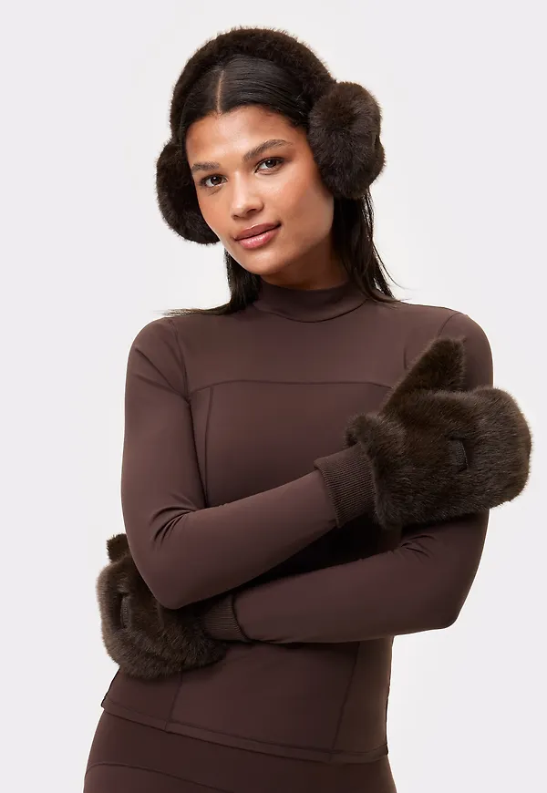 Faux Fur Mittens