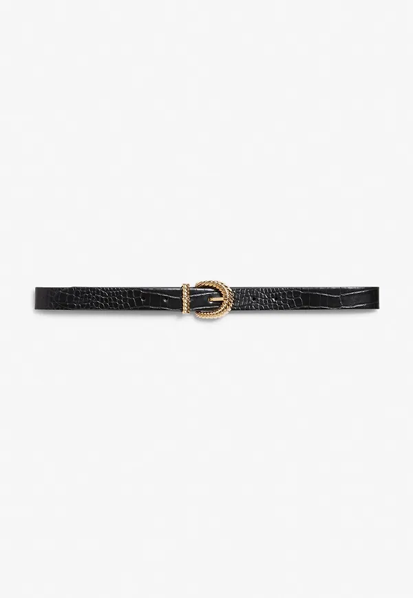 Faux leather belt - Black