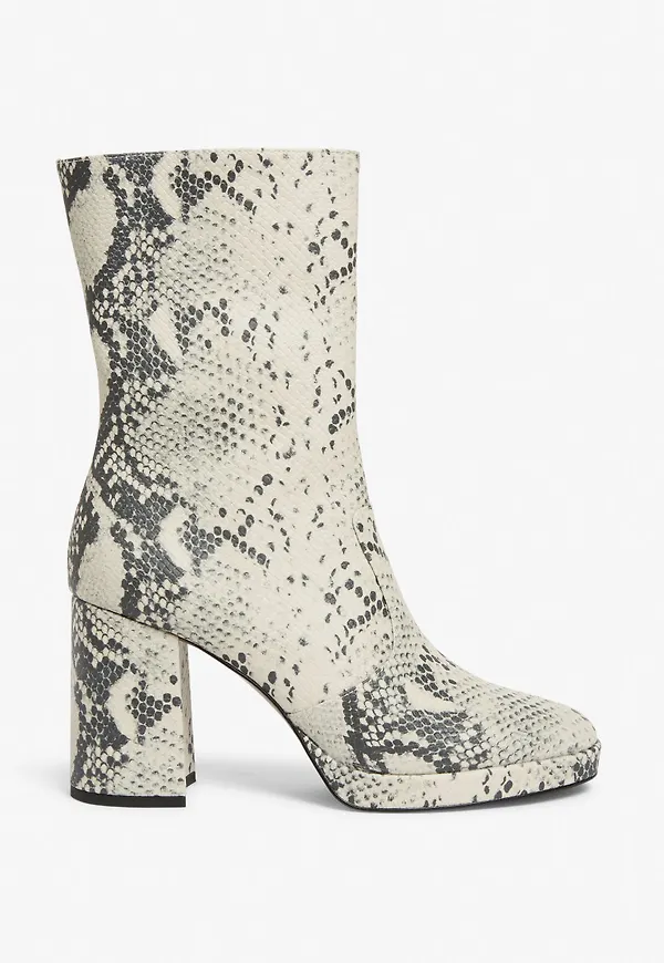 Faux leather boots - Black