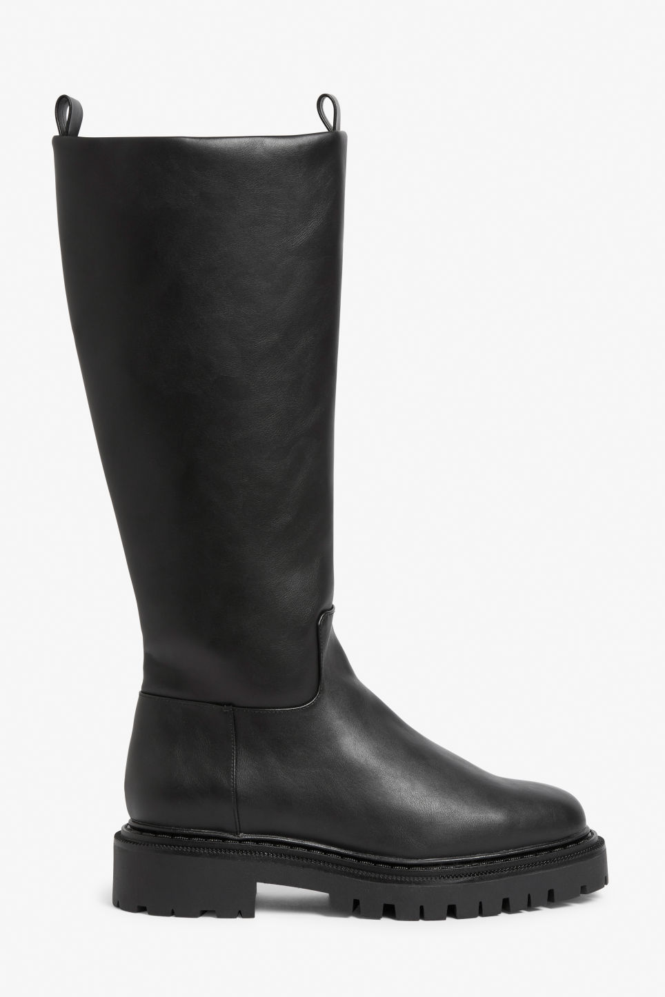 Svarta L Derboots Dam 2024 Nu Upp Till 70 Rea Alissa   Faux Leather Knee High Boots   Black 1nrIrls8V