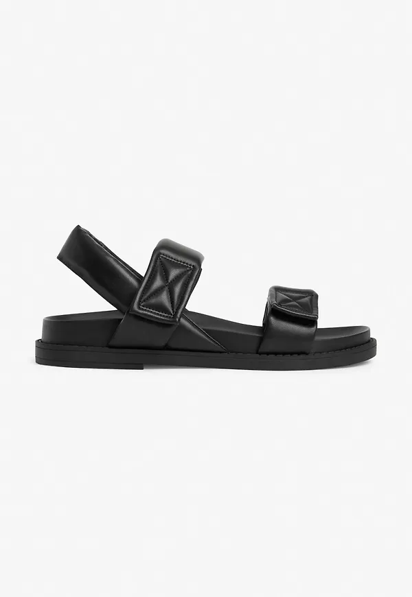 Faux leather sandals - Black