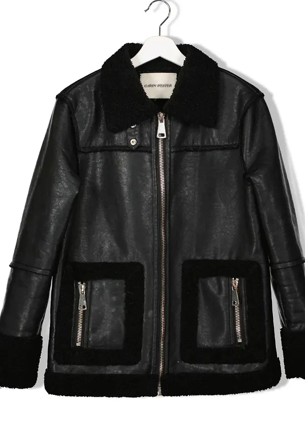 Faux leatherjacka från Carin Wester, strl M
