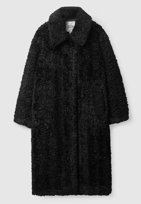 FAUX SHEARLING COAT