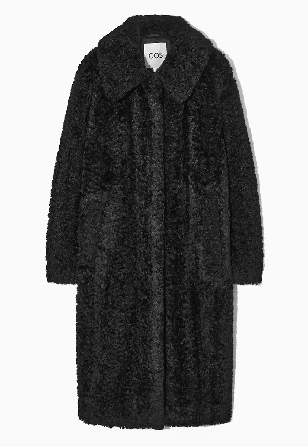 FAUX SHEARLING COAT