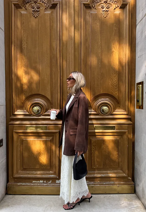 Faux Suede Jacket