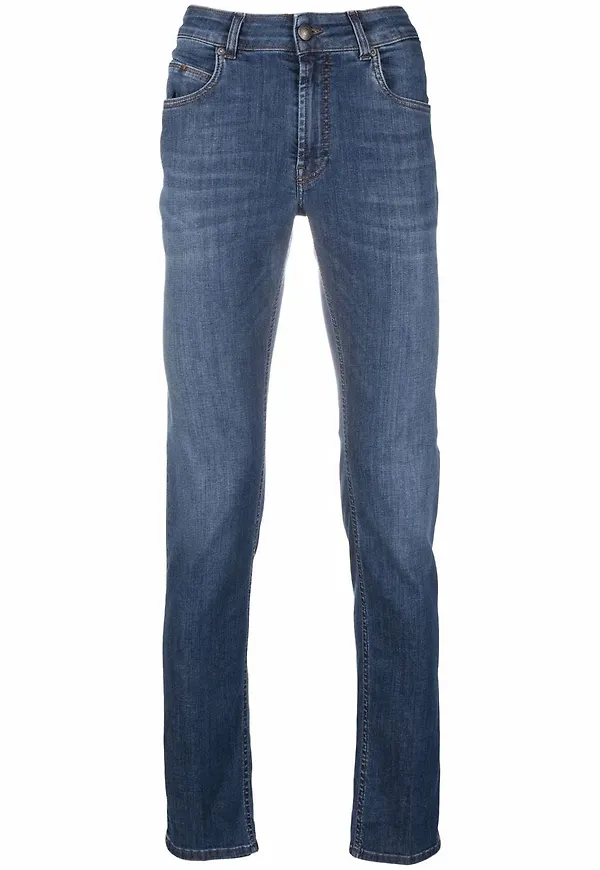 Fay skinny-jeans med låg midja - Blå