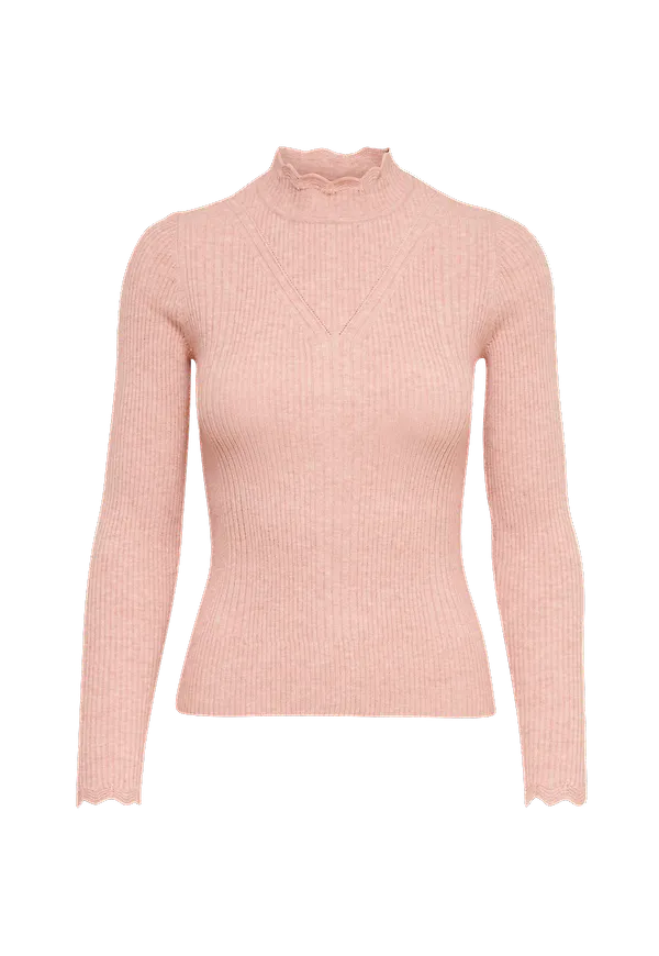 Only - Tröja onlSonia L/S Pullover CC Knt - Rosa