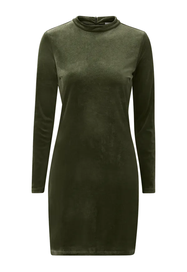 Vila - Klänning viOelle Fitted L/S Dress - Grön