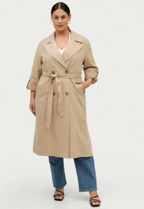 Esprit - Trenchcoat Modern Trench - Beige