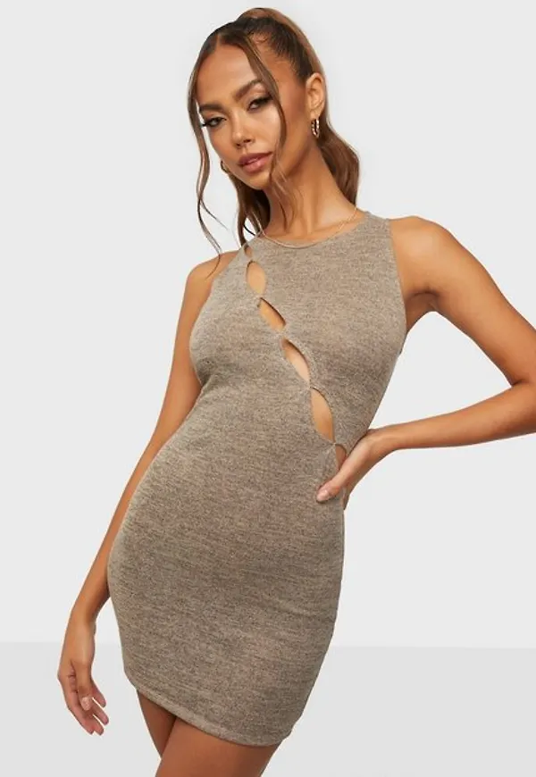 NLY One Peek Mini Dress Fodralklänningar