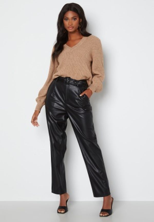 ONLY Lucy Faux Leather Pant Black L