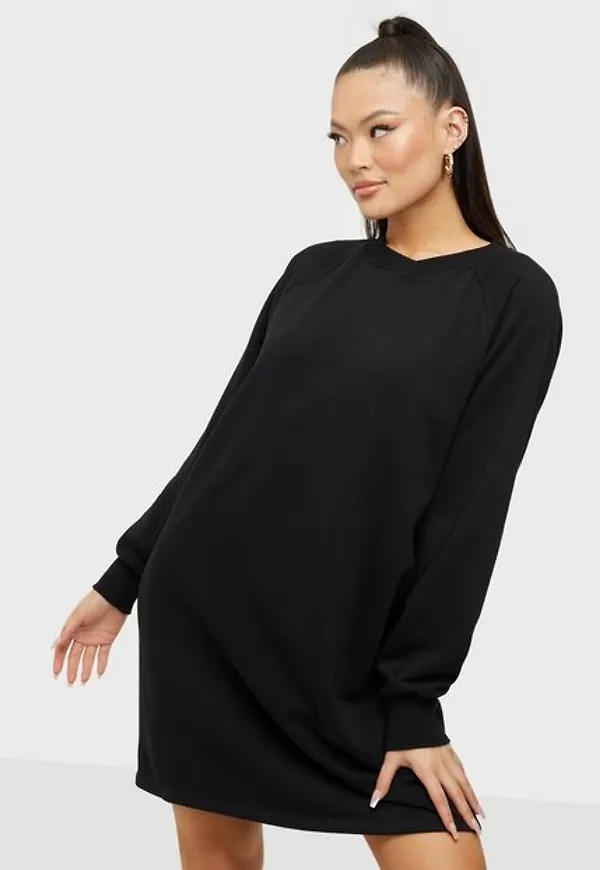 Noisy May Nmlupa L/S Sweat Dress Noos Vardagsklänningar Black