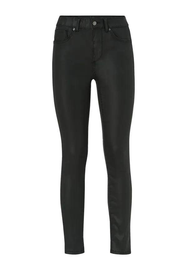 Vero Moda - Jeans vmLux NW Super Slim Coated - Svart