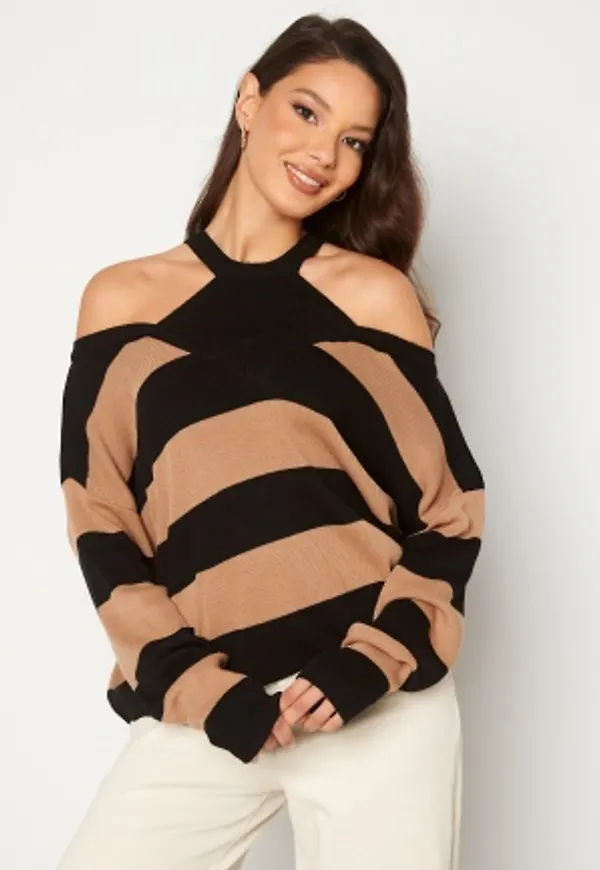 Trendyol Off Shoulder Knit Black S
