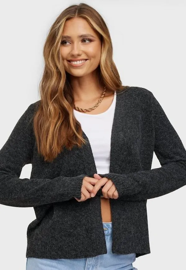 Vero Moda Vmdoffy Ls Cardigan Lcs Cardigans Black Melange