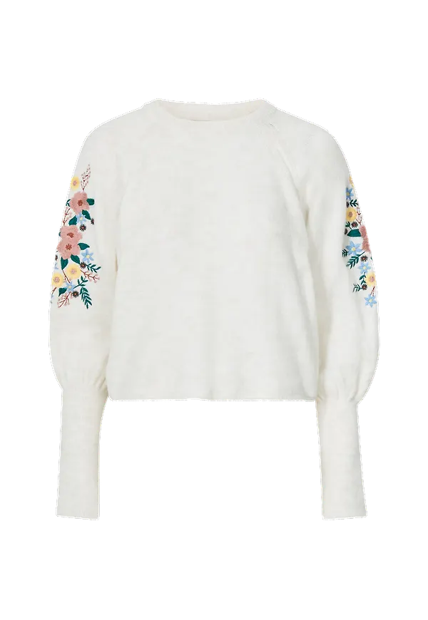 Only - Tröja onlSvala L/S O-neck Pullover Knt - Beige