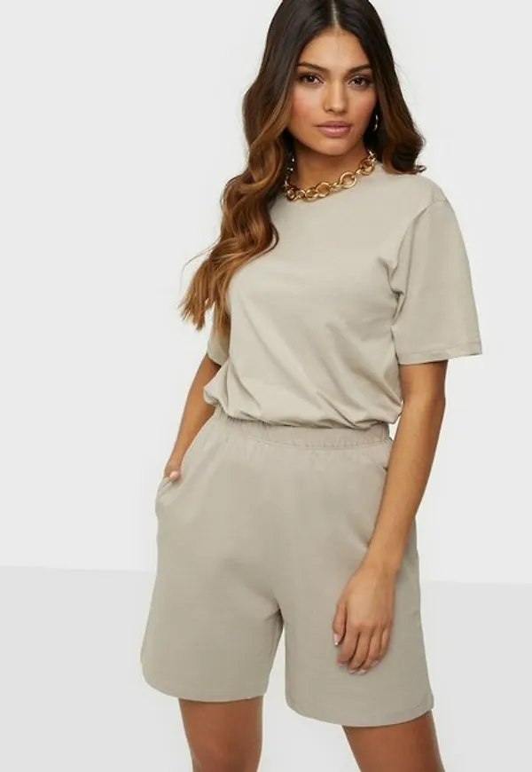 NLY Trend Perfect Sweat Shorts Shorts Greige