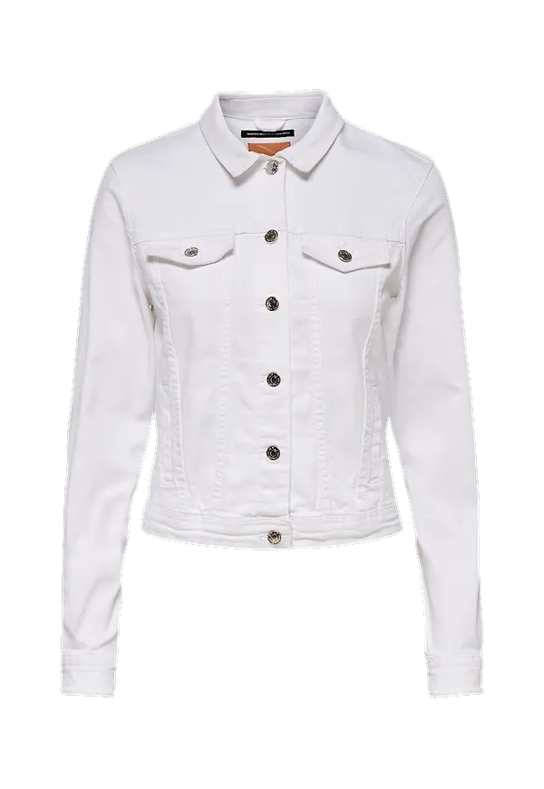 Only - Jeansjacka onlTia Dnm Jacket BB Col Bex168A - Vit