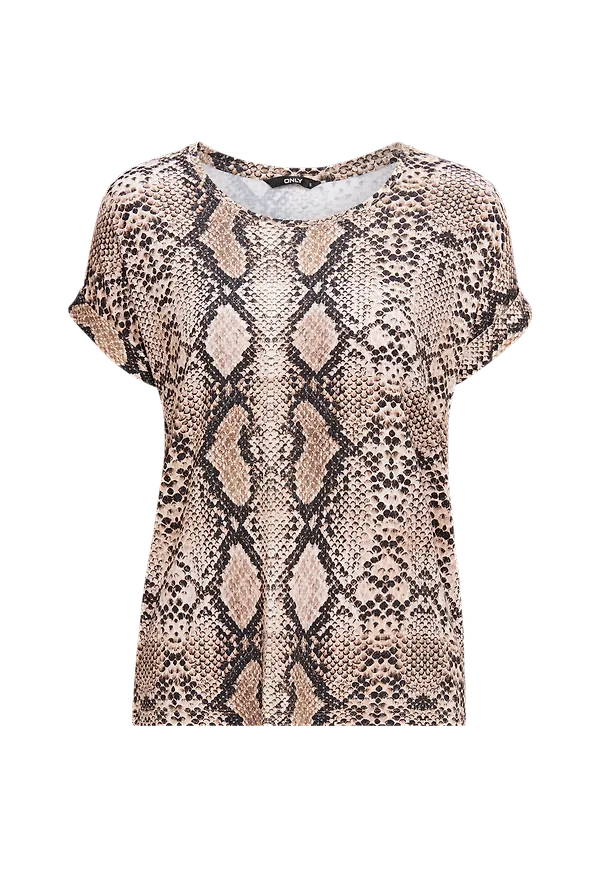 Only - Topp onlMoster S/S Top - Natur