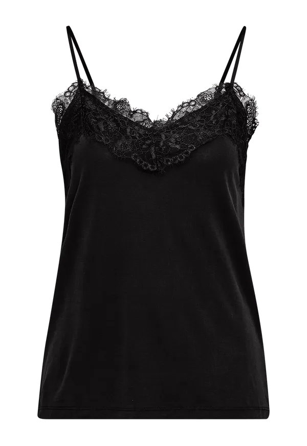 ICHI - Linne ihLike Top - Svart