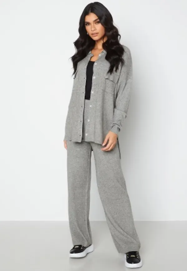 ONLY Kamma Wide Pant Medium Grey Melange L
