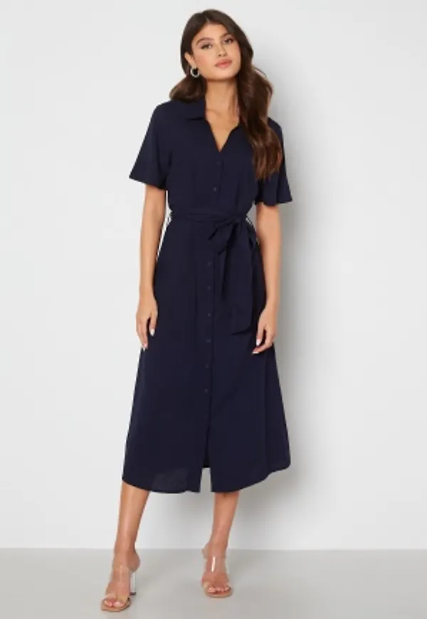 Happy Holly Ruthie shirt dress Dark blue 36/38