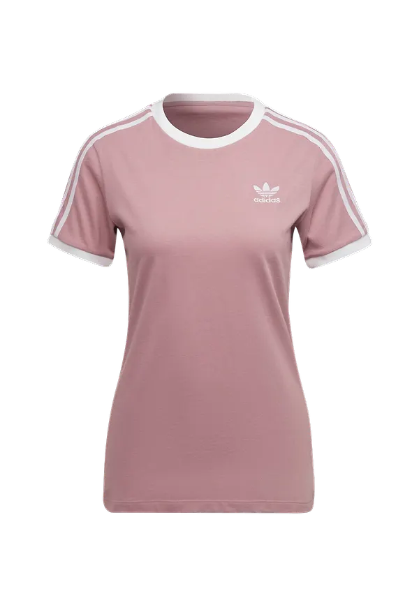 adidas Originals - Topp 3 Stripes Tee - Lila