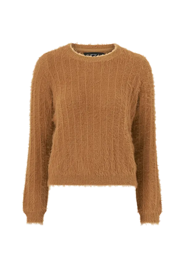 Vero Moda - Tröja vmLapoilu LS O-neck Blouse - Brun