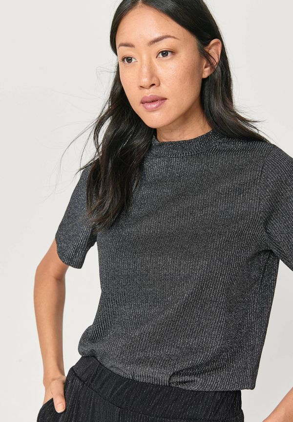 Saint Tropez - Topp Jersey Top - Svart