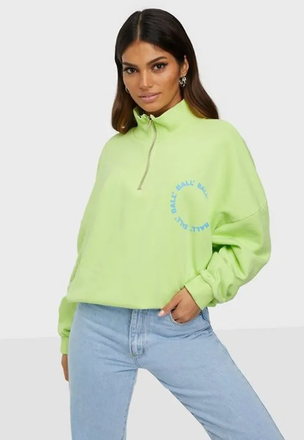BALL Ball Circle Half Zip Sweatshirts Green