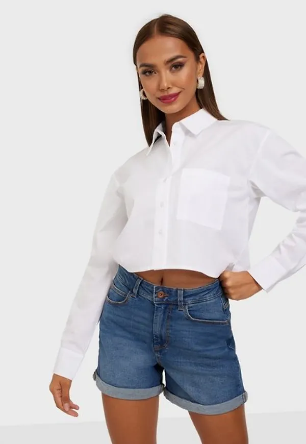 Pieces Pcpacy Loose Mw Shorts Mb-Vi/Noos B Jeans