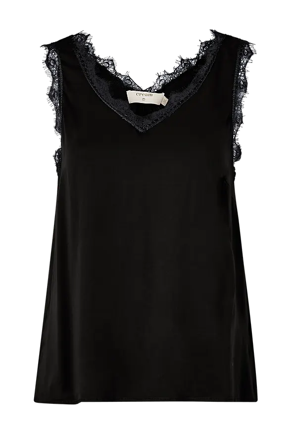Cream - Topp AlenaCR Stretch Top - Svart