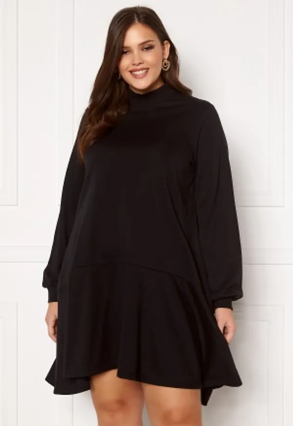 Vero Moda Curve Bistad LS Tunic Black 48/50