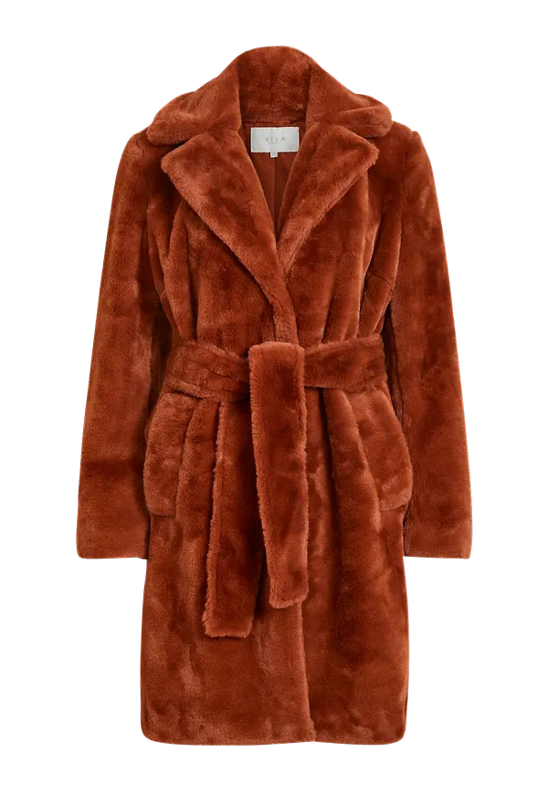 Vila - Fuskpäls viBoda New Faux Fur Coat - Brun