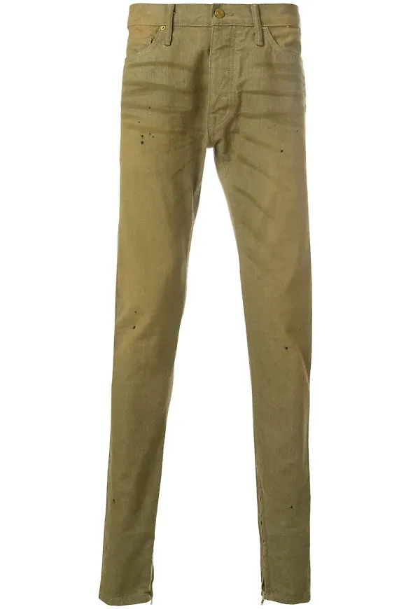Fear Of God whisker detail trousers - Grön