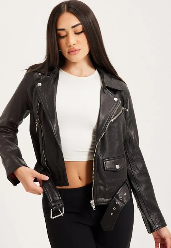 JJXX Jxholly Leather Biker Jkt Noos Skinnjackor