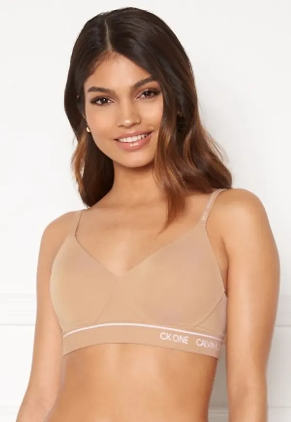 Calvin Klein Lightly Lined Bralette 9XV Honey Almond XL