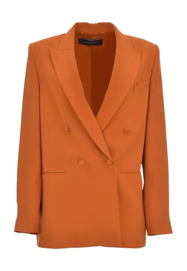 Federica Tosi - Blazer - Orange - Dam - Storlek: S,M