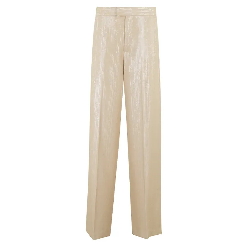 Federica Tosi, Byxor, Dam, M, Polyester, Paljett Rak Benbyxor