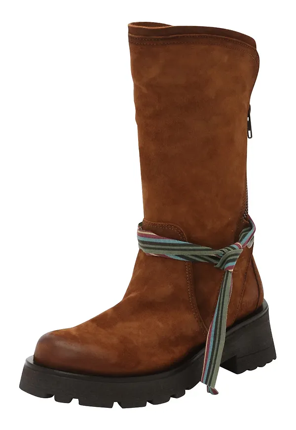FELMINI Stövel 'Nadir' aqua / brun / kiwi / körsbärsröd