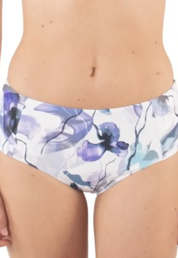 Femilet Java Sustainable Midi Bikini Brief Lila Mönster polyamid 38 Dam