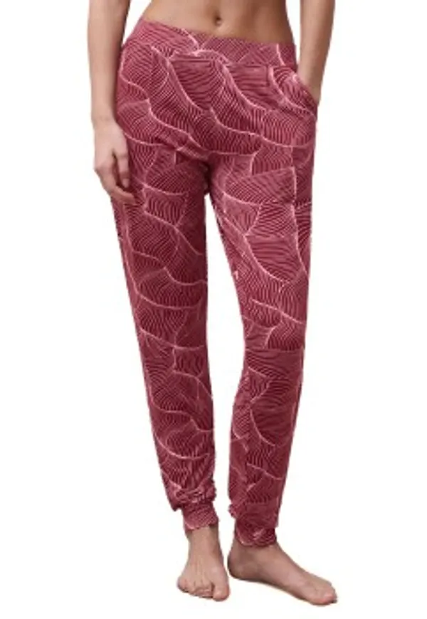 Femilet Yara Nightwear Pants Röd Mönstrad viskos 38 Dam