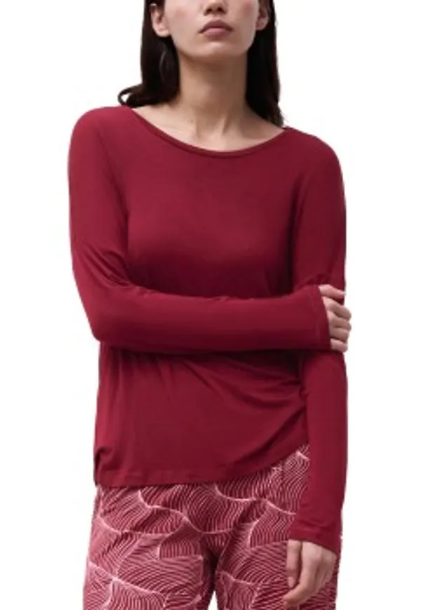 Femilet Yara Nightwear Top Long Sleeve Choklad viskos 44 Dam