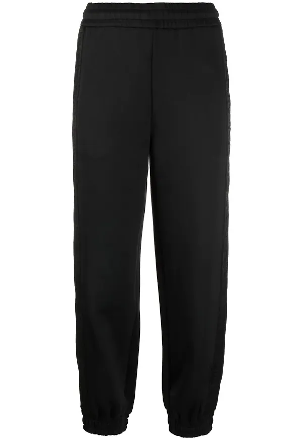 Fendi avsmalnande sweatpants - Svart